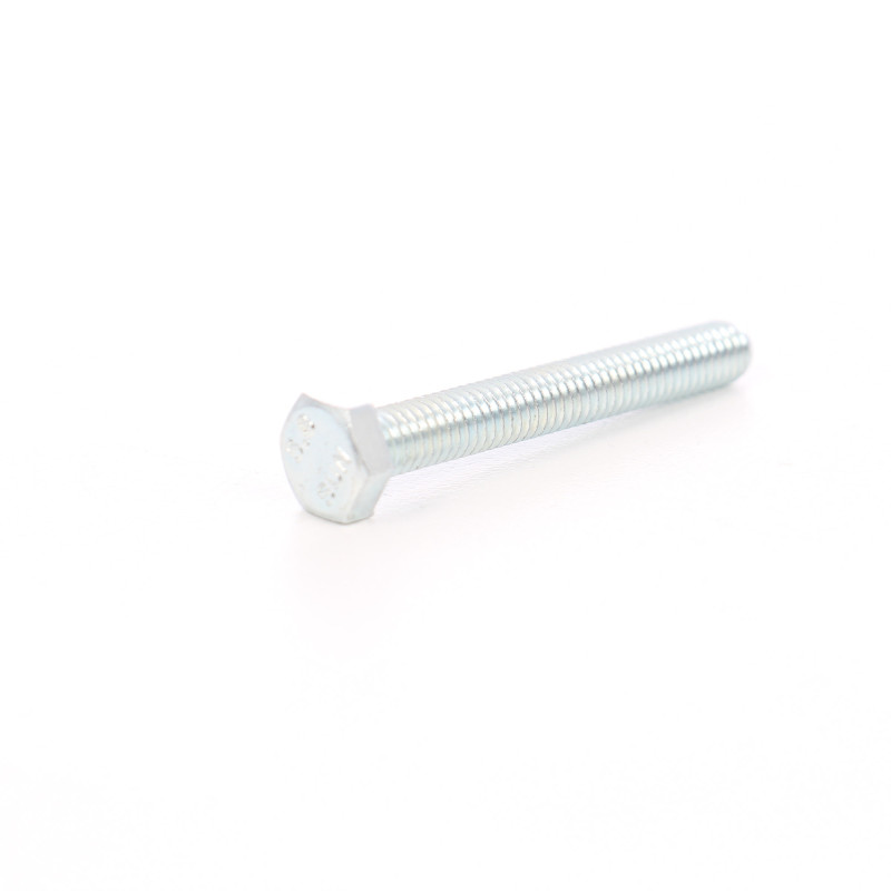 Surub cu cap hexagonal, filetat complet, otel, zincat alb, M6 x 40 mm