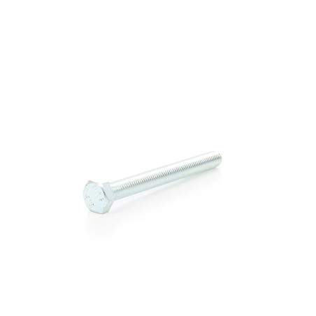 Surub cu cap hexagonal, filetat complet, otel, zincat alb, M8 x 120 mm