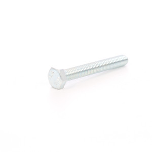 Surub cu cap hexagonal, filetat complet, otel, zincat alb, M8 x 20 mm