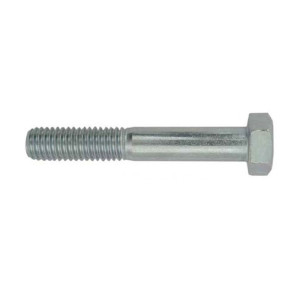 Surub cu cap hexagonal, filetat partial, otel, zincat alb, M20 x 140 mm