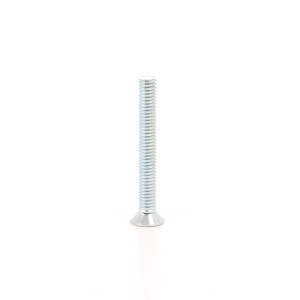 Surub cu cap inecat, cruce, din otel, zincat alb, M6 x 45 mm