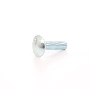 Surub cu filet metric, cu cap bombat torbant, zincat alb, diametru cap 20.65 mm, M8 x 40 mm