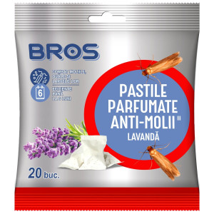 Bile parfumate antimolii Bros, lavanda, 20 buc/cutie