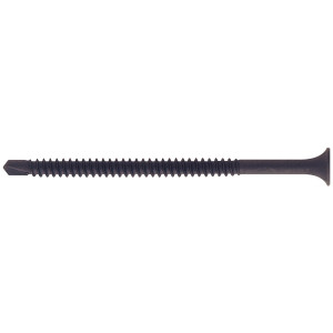 Surub gips carton autoperforant Friulsider, cap inecat cruce, din otel fosfatat negru, 3.5 x 25 mm, set 50 bucati