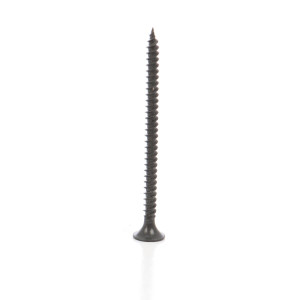 Surub pentru gips carton, autofiletant, cap inecat cruce, din otel fosfatat gri, amprenta Phillips, PH2, 3.5 x 55 mm