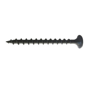 Surub pentru gips carton, autofiletant, cap inecat cruce, din otel fosfatat gri, filet rapid, 4.2 x 70 mm
