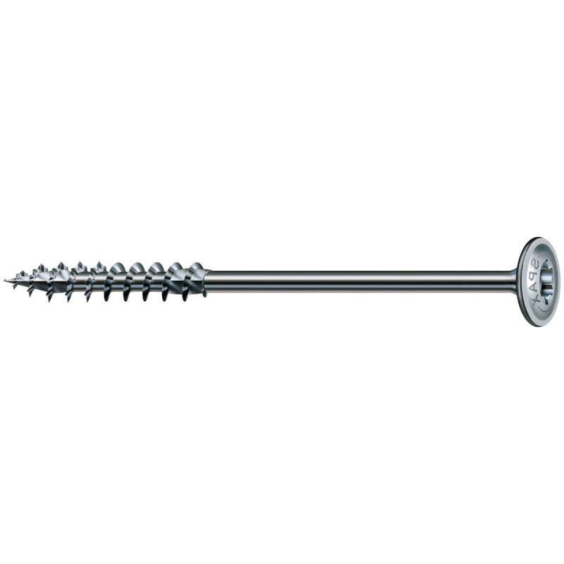 Surub pentru lemn, autofiletant, din otel, cu cap inecat, Spax, amprenta T-STAR plus, 8 x 100 mm