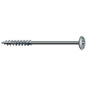 Surub pentru lemn, autofiletant, din otel, cu cap saiba, Spax, amprenta T-STAR plus, 8 x 260 mm