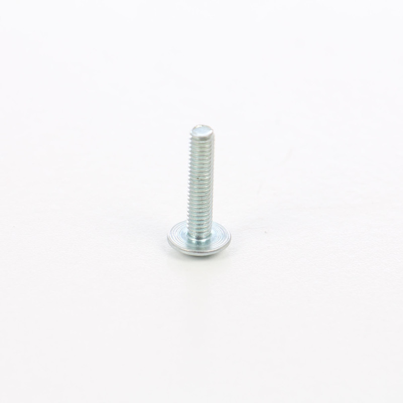 Surub pentru lemn, cu cap bombat combinat, amprenta cruce, din otel, zincat alb, 4 x 18 mm