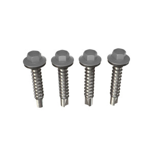 Surub pentru tigla metalica, autoforant, Bilka, gri (RAL 7024), 4.8 x 20 mm, 250 bucati