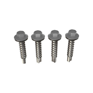 Surub pentru tigla metalica, autoforant, Bilka, gri (RAL 7024), 4.8 x 35 mm, 250 bucati