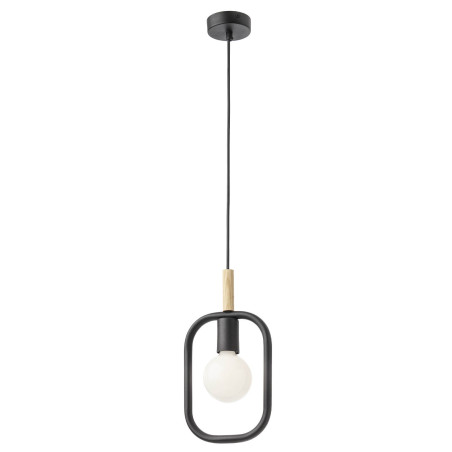 Suspensie Aeris 01-2407, 1 x E27, neagra, moderna