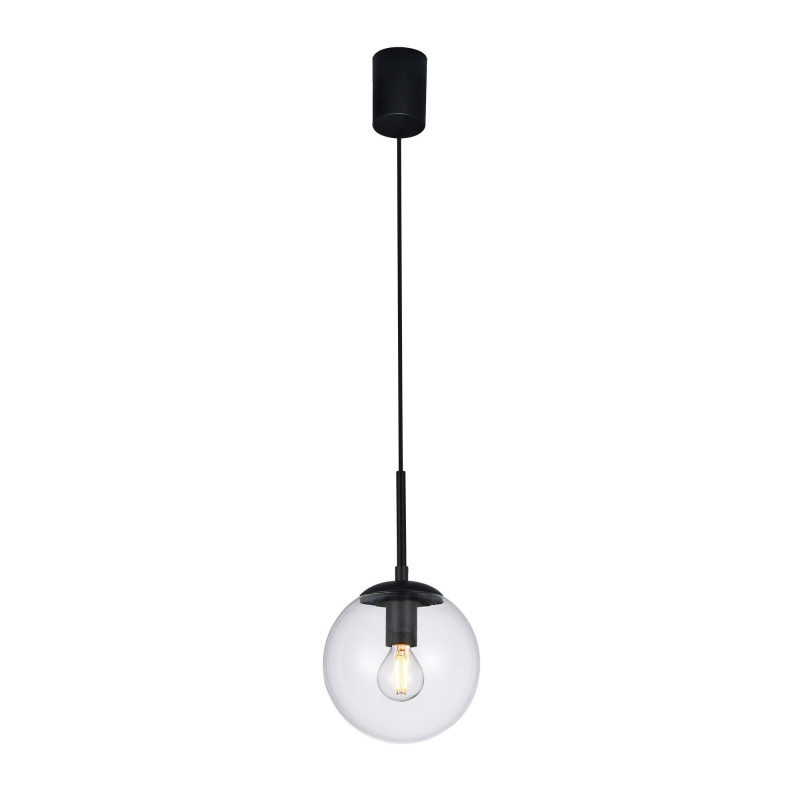 Suspensie Global 01-3164, 1 x E14, neagra, D 150 mm, moderna