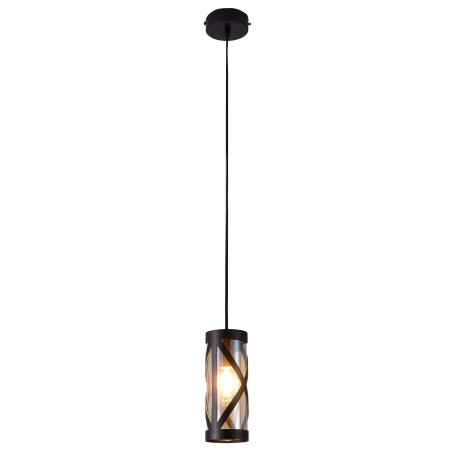 Suspensie Oberon 5338, 1 x E14, cafeniu + fumuriu, industriala