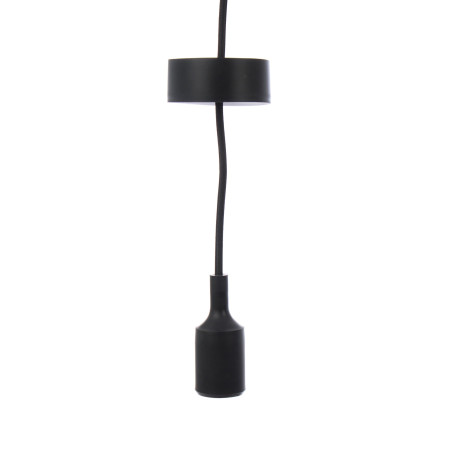 Suspensie Silicone LY 6046, 1 x E27, neagra, clasica