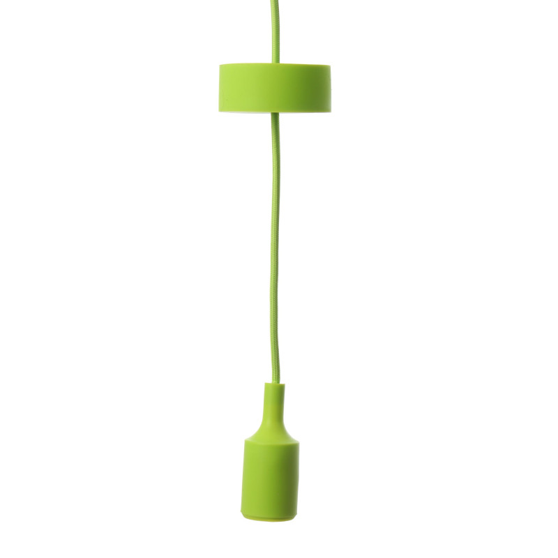 Suspensie Silicone LY 6047, 1 x E27, verde, clasica