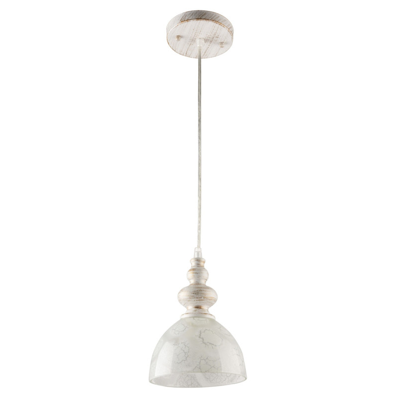 Suspensie Suki LY-3366, 1 x E27, alb + auriu, moderna