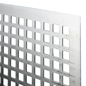 Tabla otel perforata, perforatii patrate 10 x 10 mm, 1 x 1000 x 1000 mm