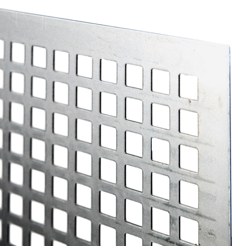 Tabla otel perforata, perforatii patrate 10 x 10 mm, 1 x 1000 x 1000 mm