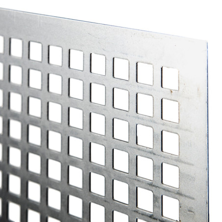 Tabla otel perforata, perforatii patrate 10 x 10 mm, 1 x 1000 x 1000 mm