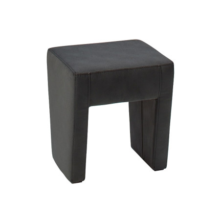 Taburet Ambasador fix, dreptunghiular, stofa gri grafit, 41 x 39 x 47 cm, 1C