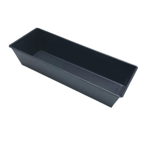 Tava de copt Kasemi, cu acoperire teflon, dreptunghiulara, negru, 30.5 x 11.5 x 6.8 cm