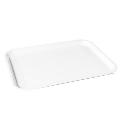 Tava dreptunghiulara pentru servire, din plastic, Plastina, alb, 37 x 51.5 x 3 cm