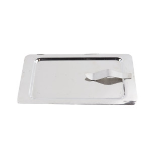 Tava dreptunghiulara pentru servire, Kasemi 1103672, din inox, argintiu, 17 x 11 cm