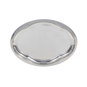 Tava ovala pentru servire, din inox, 251, gri, 35 x 26.4 x 2 cm