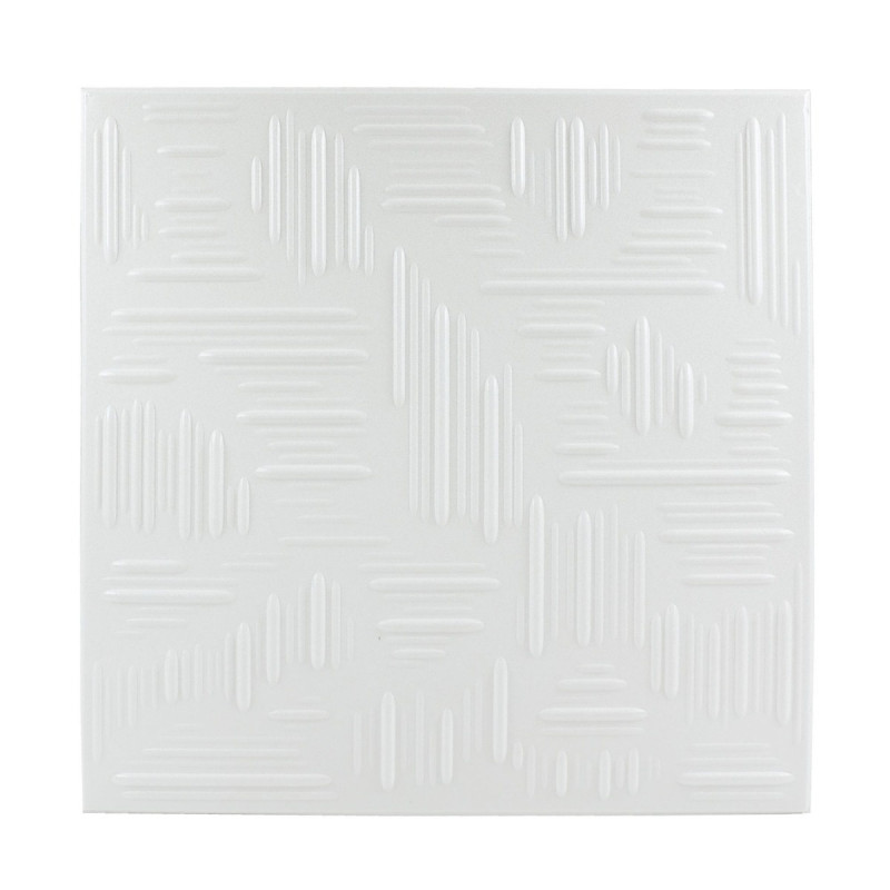 Tavan fals decorativ, polistiren extrudat, 0808, clasic, alb, 50 x 50 x 0.35 cm