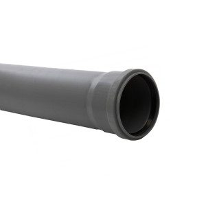 Teava PP pentru scurgere canalizare interioara, cu inel, 110 x 2.7 mm, 0.5 m, gri
