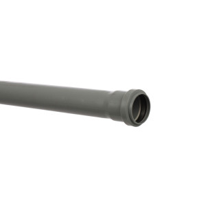 Teava PP pentru scurgere canalizare interioara, cu inel, 50 x 1.8 mm, 2 m, gri