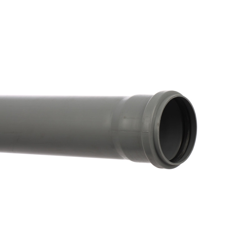 Teava PP pentru scurgere canalizare interioara, cu inel, 75 x 1.9 mm, 1.5 m, gri