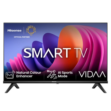 Televizor LED Smart Hisense 32A4N, diagonala 80 cm, HD, clasa F, sistem de operare VIDAA, negru