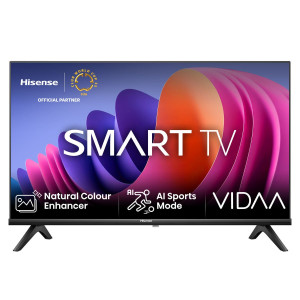 Televizor LED Smart Hisense 40A4N, diagonala 100 cm, Full HD, clasa F, sistem de operare VIDAA, negru