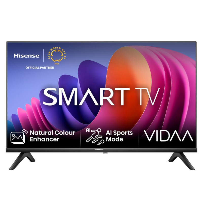 Televizor LED Smart Hisense 40A4N, diagonala 100 cm, Full HD, clasa F, sistem de operare VIDAA, negru