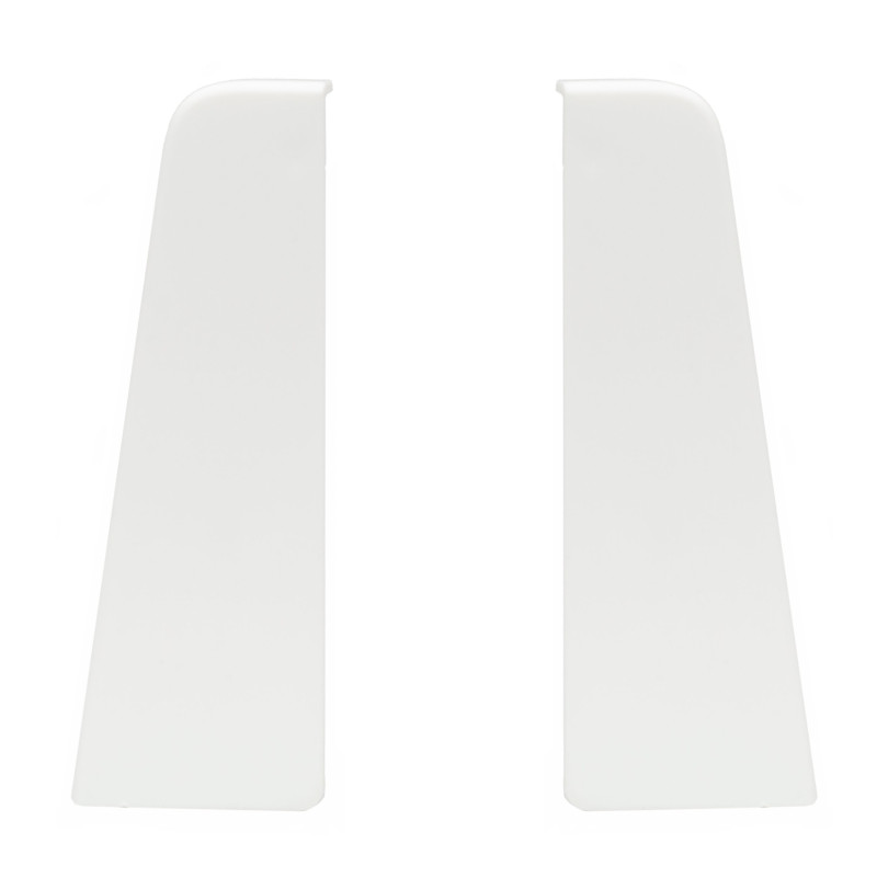 Terminatie pentru plinta parchet MDF SET, stanga / dreapta, PVC, alb, 60 x 20 x 6 mm, 4 buc/set