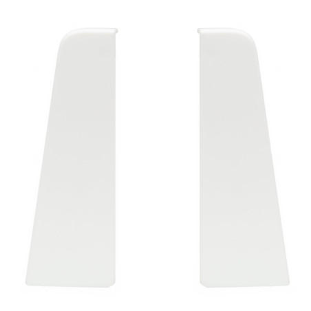 Terminatie pentru plinta parchet MDF SET, stanga / dreapta, PVC, alb, 60 x 20 x 6 mm, 4 buc/set