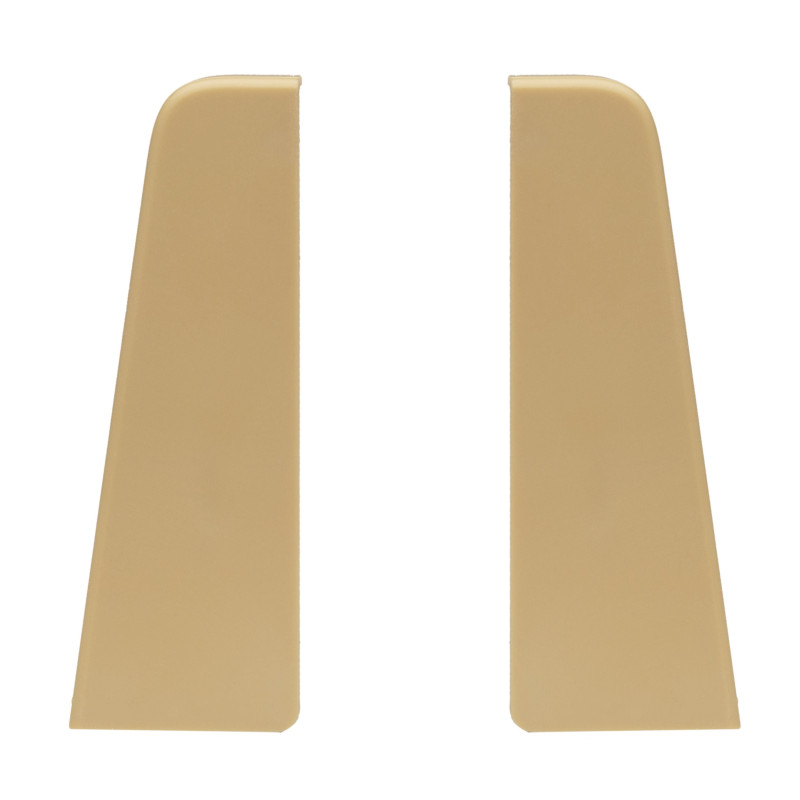 Terminatie pentru plinta parchet MDF SET, stanga / dreapta, PVC, stejar lemon, 60 x 20 x 6 mm, 4 buc/set
