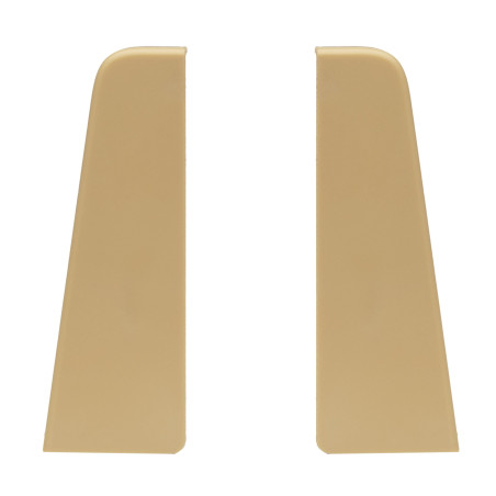 Terminatie pentru plinta parchet MDF SET, stanga / dreapta, PVC, stejar lemon, 60 x 20 x 6 mm, 4 buc/set