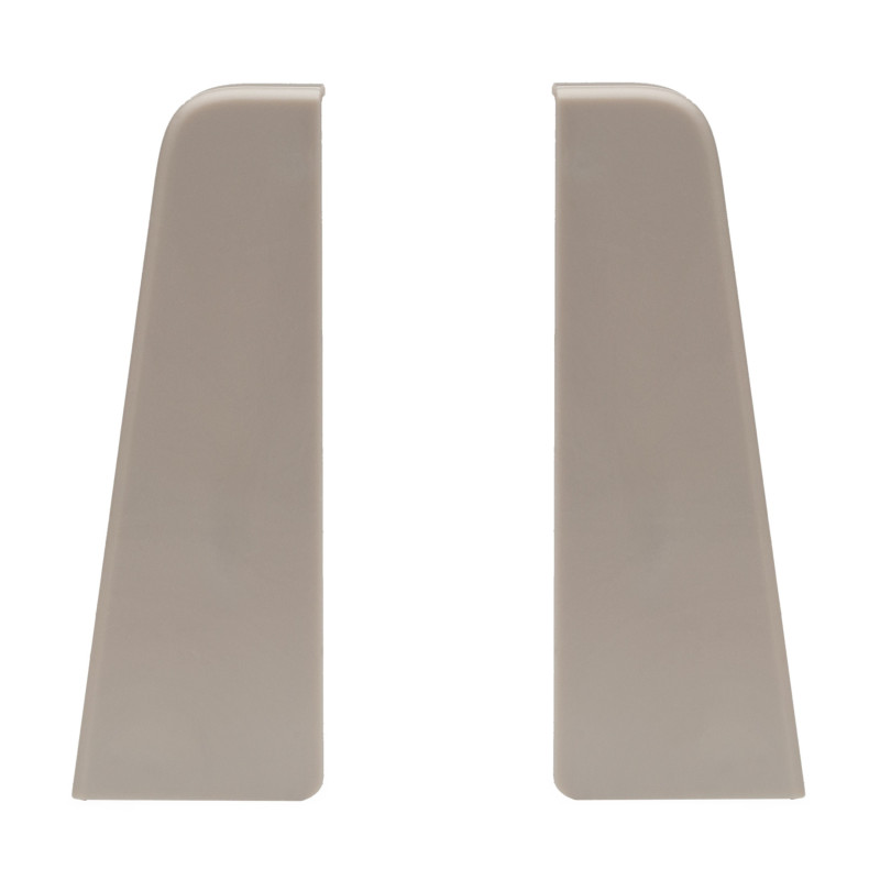 Terminatie pentru plinta parchet MDF SET, stanga / dreapta, PVC, stejar stary, 60 x 20 x 6 mm, 4 buc/set