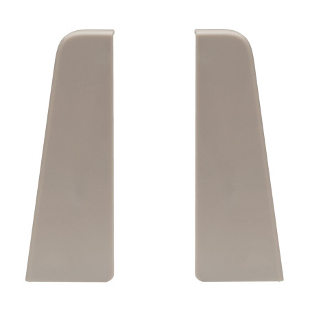 Terminatie pentru plinta parchet MDF SET, stanga / dreapta, PVC, stejar stary, 60 x 20 x 6 mm, 4 buc/set