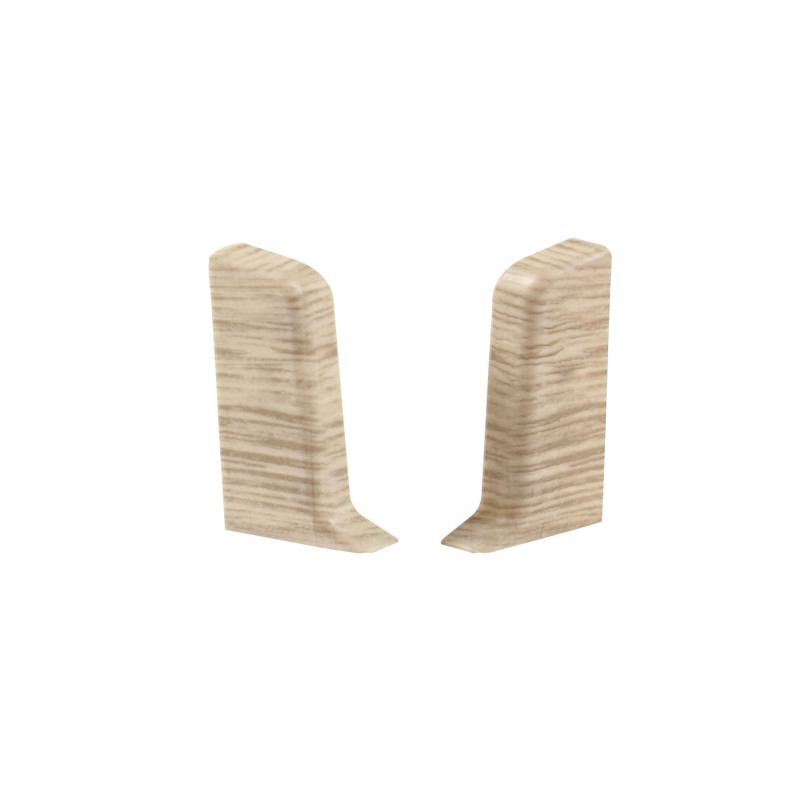 Terminatie pentru plinta, stanga / dreapta, SET 10456-4295, PVC, pin, 52 x 22 mm, 4 buc / set