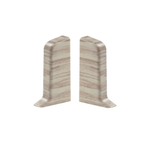 Terminatie pentru plinta, stanga / dreapta, SET 10456-4305, PVC, frasin, 52 x 22 mm, 4 buc / set