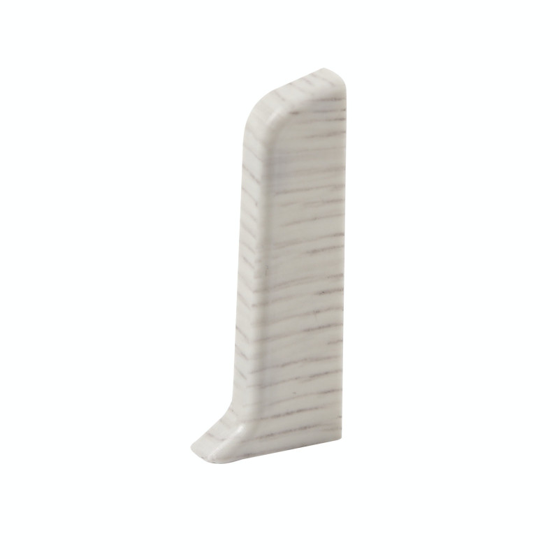 Terminatie pentru plinta, stanga / dreapta, SET 10456-6009, PVC, gri alaska, 52 x 20 mm, 4 buc / set