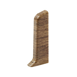 Terminatie pentru plinta, stanga / dreapta, SET 10456-6011, PVC, nuc walnut, 52 x 20 mm, 4 buc / set