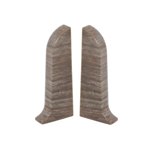 Terminatie pentru plinta, stanga / dreapta, Vilo Flex 553, PVC, stejar argintiu, 55 x 22 mm, 2 buc / set