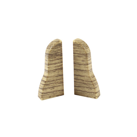 Terminatie pentru plinta, stanga / dreapta, VKP 53.23, PVC, stejar bora, 53 x 15 mm, 4 buc / set