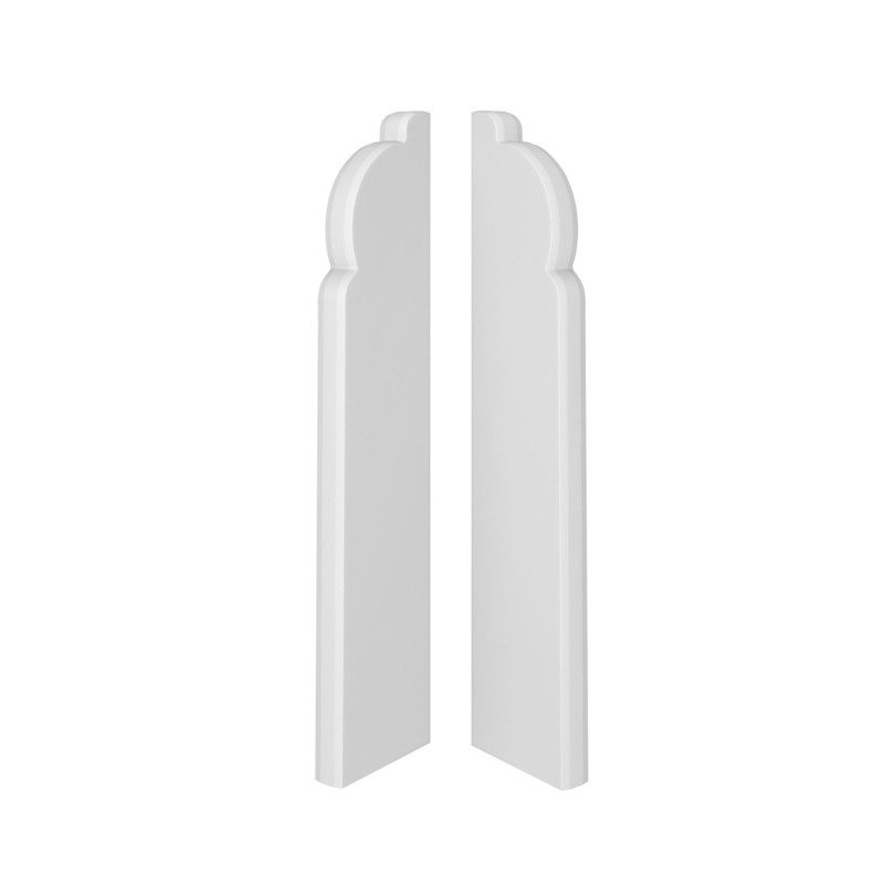 Terminatie pentru plinta, stanga / dreapta, Vox Espumo 301, alb, 16 x 80 mm, 2 buc / set