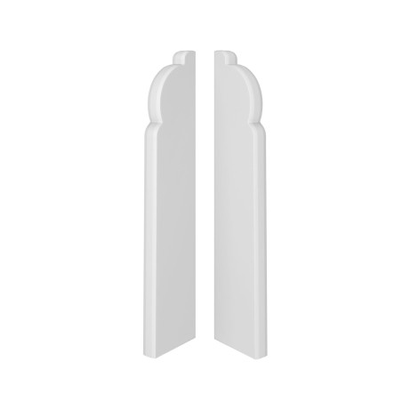 Terminatie pentru plinta, stanga / dreapta, Vox Espumo 301, alb, 16 x 80 mm, 2 buc / set